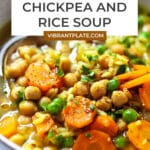 Vegan Chickpea and Rice Soup Recipe