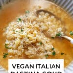 Vegan Italian Pastina Soup Recipe