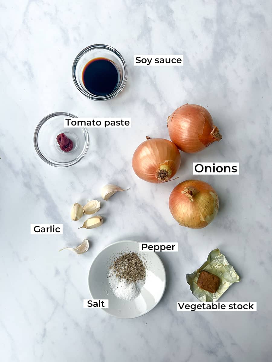 Vegan Onion Gravy Ingredients