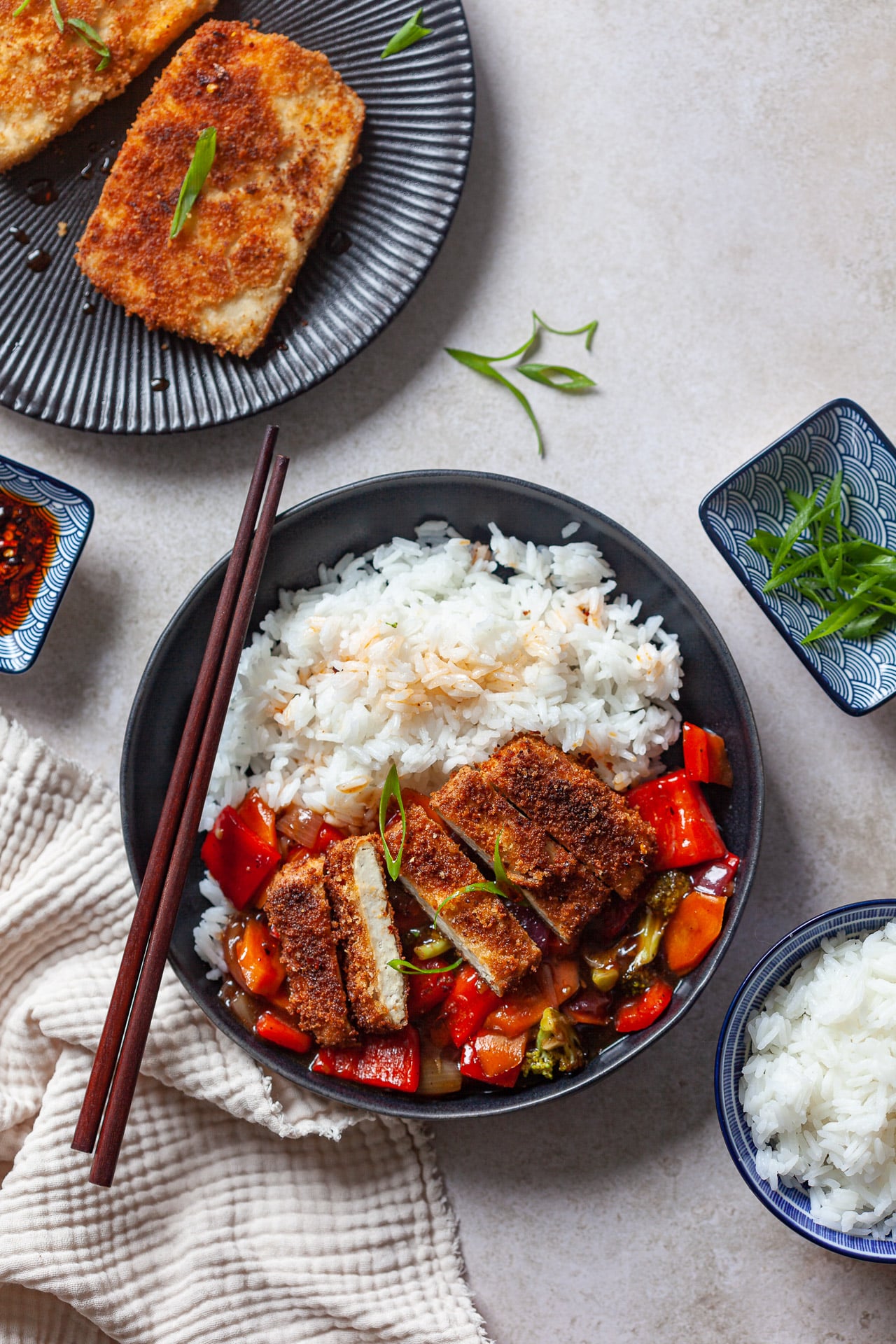 Crispy Fried Tofu Steak