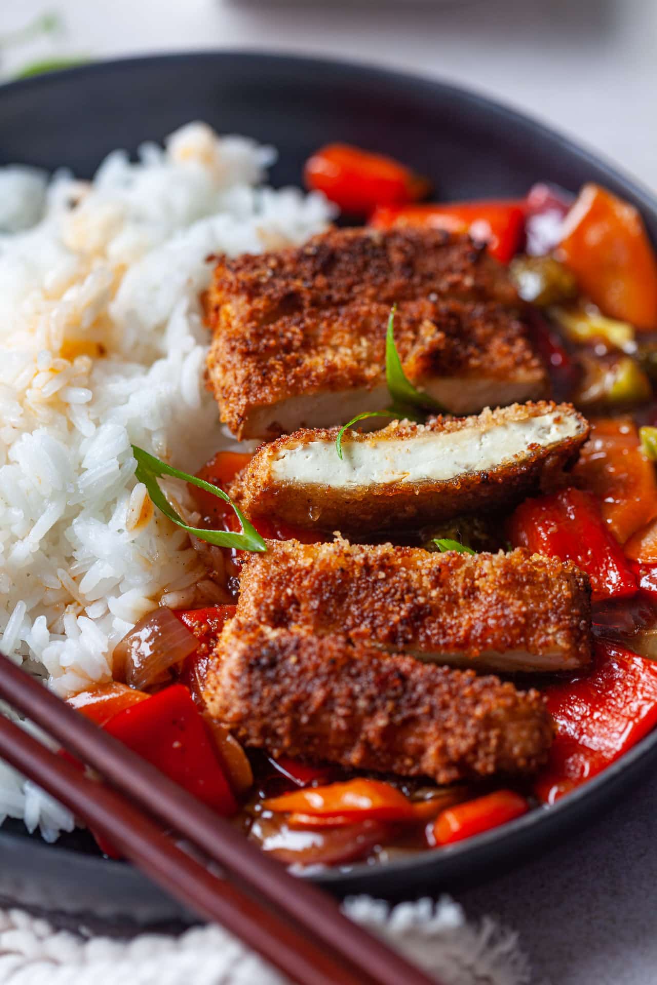 Crispy Fried Tofu Steak