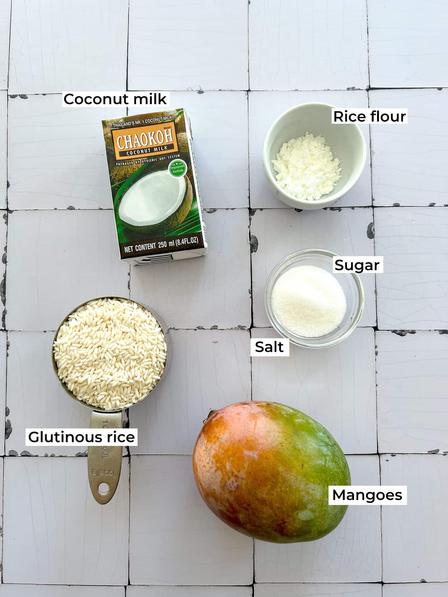 Thai Mango Sticky Rice Ingredients