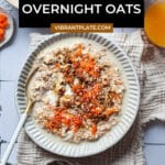 Carrot Cake Overnight Oats Recipe