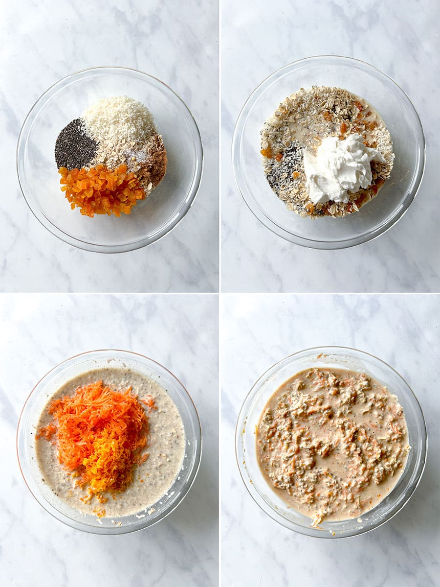 How to make Vegan Carrot Cake Overnight Oats