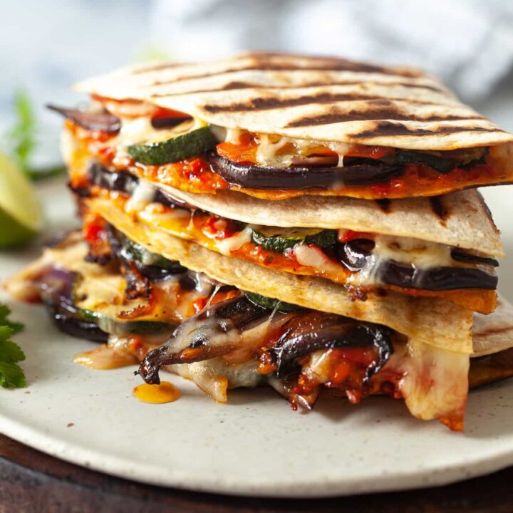 Grilled Vegetable Vegan Quesadillas