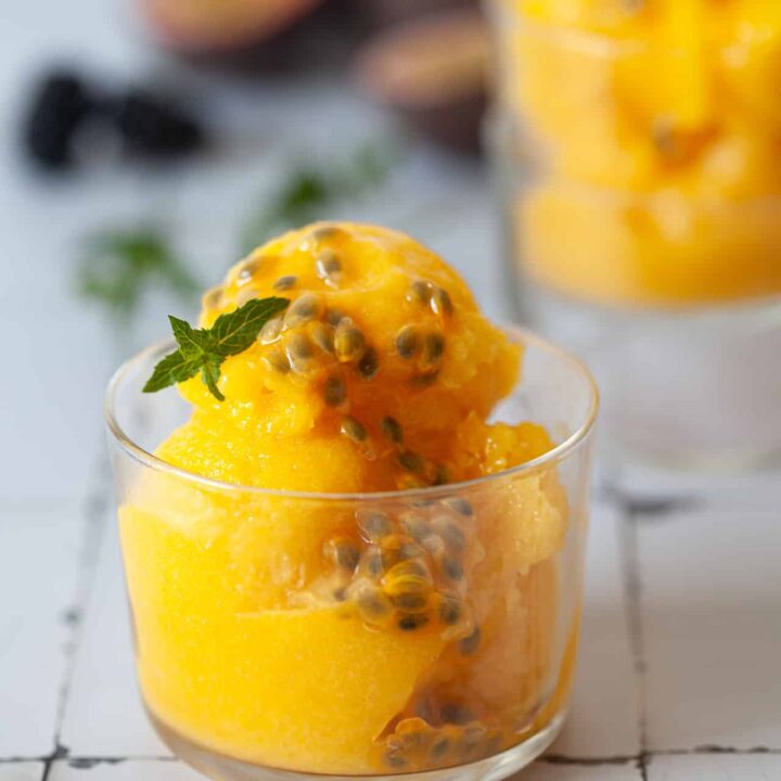 4-ingredient Mango Sorbet