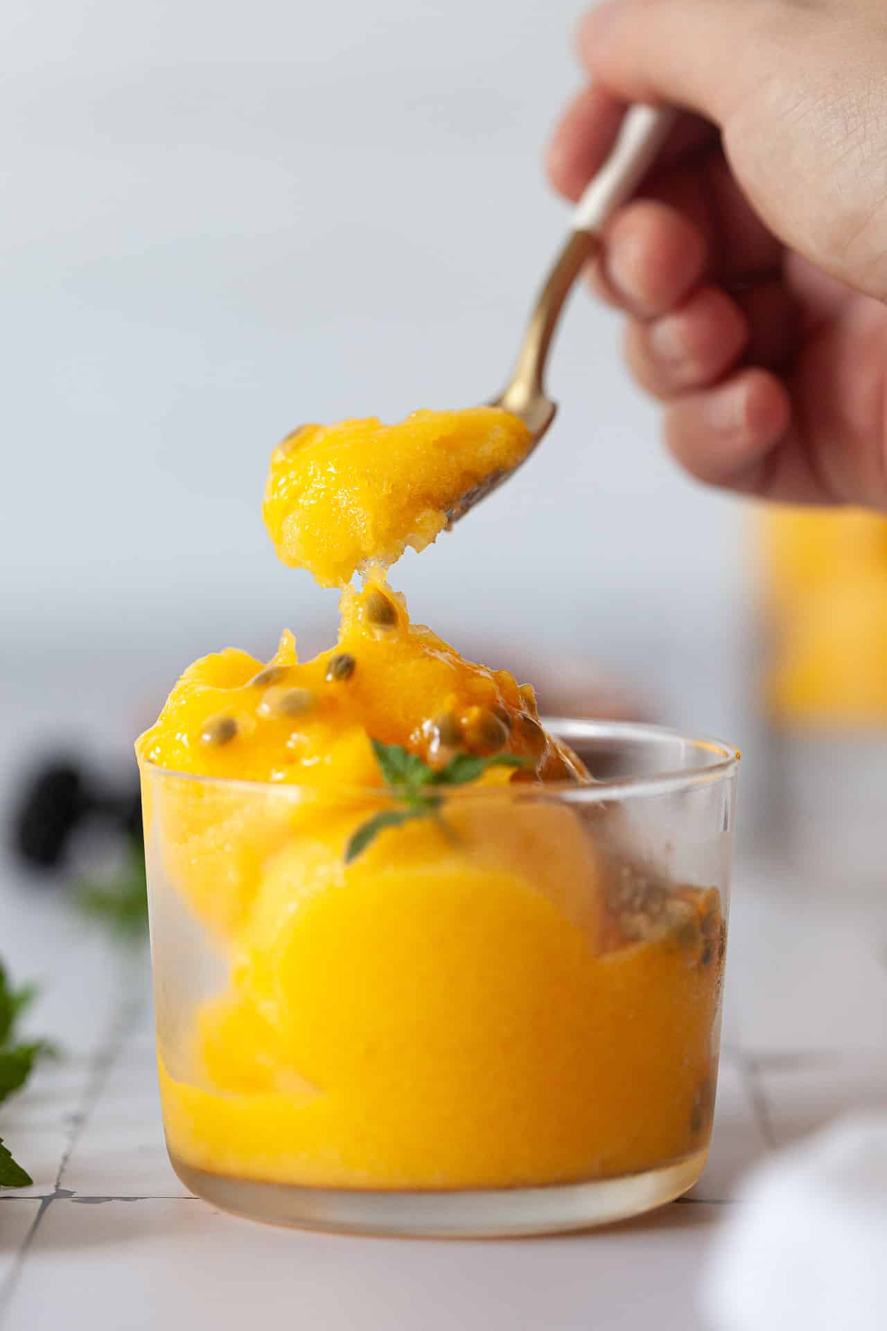 4-ingredient Mango Sorbet