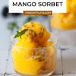 4-ingredient Mango Sorbet