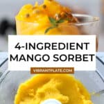 4-ingredient Mango Sorbet