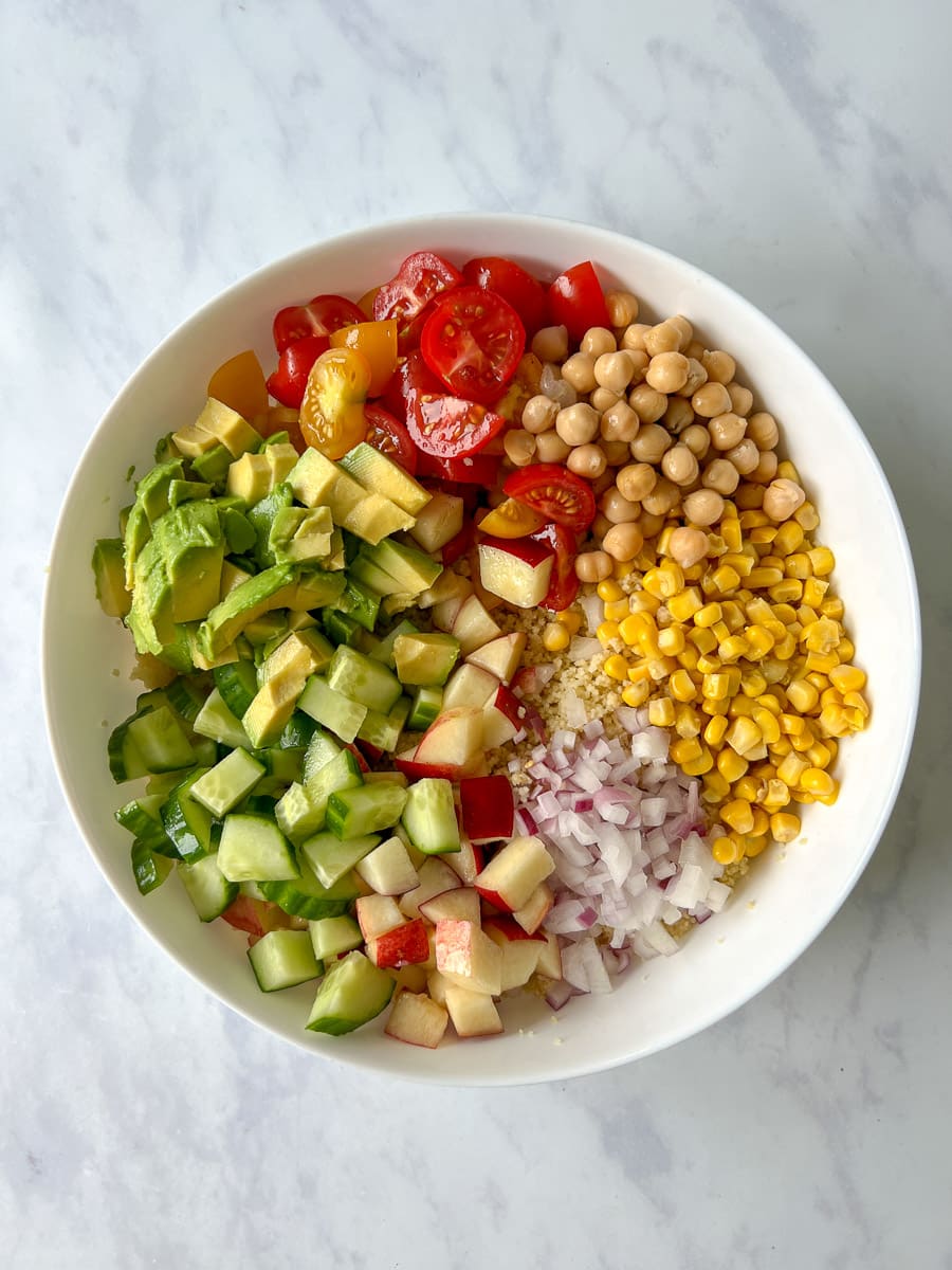 Vegan Summer Couscous Salad Ingredients