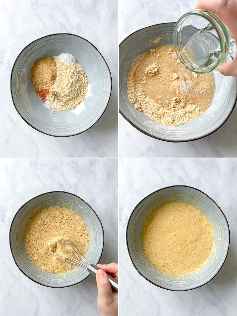 How to make the Vegan Chickpea Omelette Batter