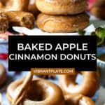 Baked Apple Cinnamon Donuts