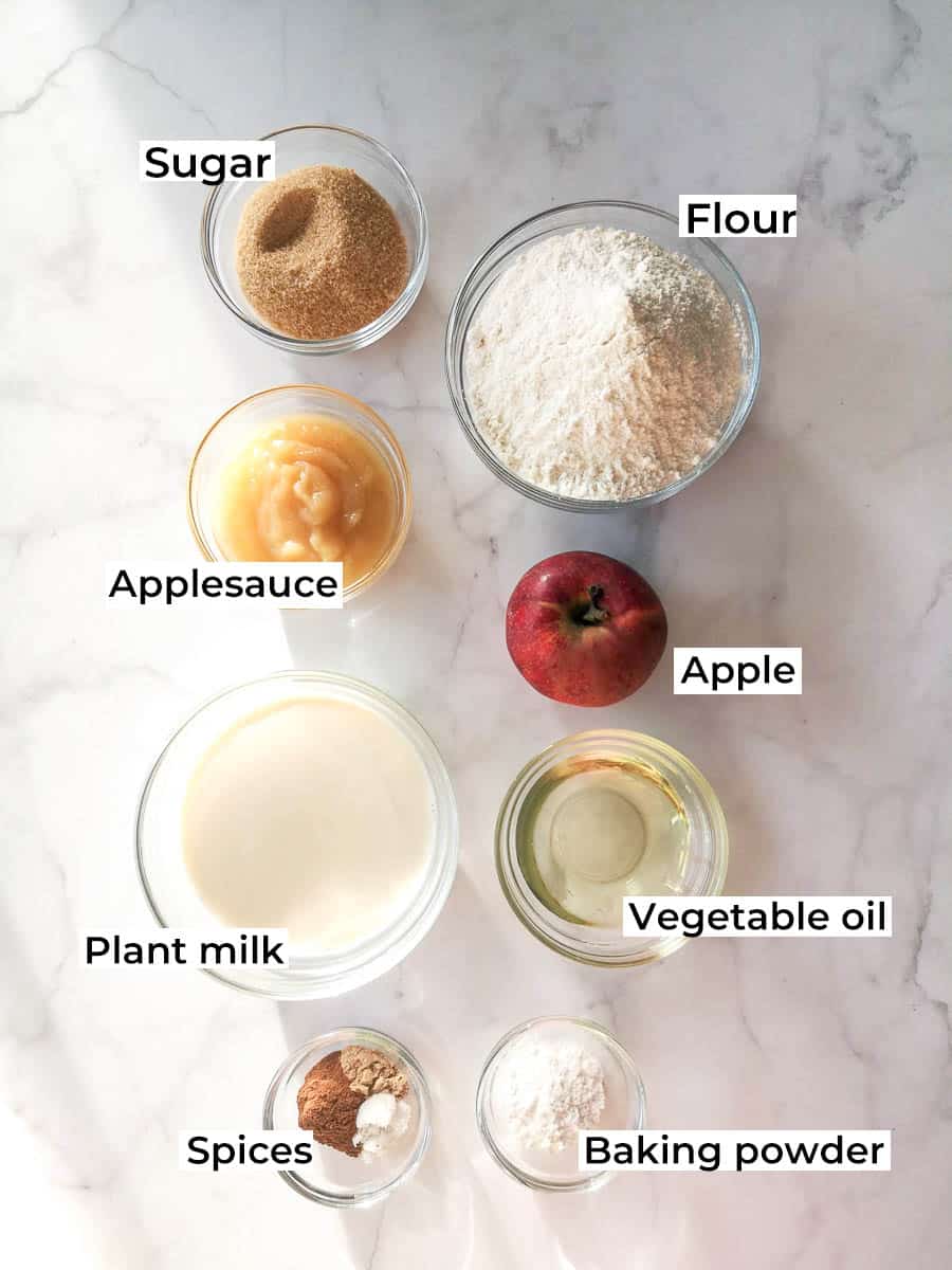 Baked Apple Cinnamon Donuts Ingredients