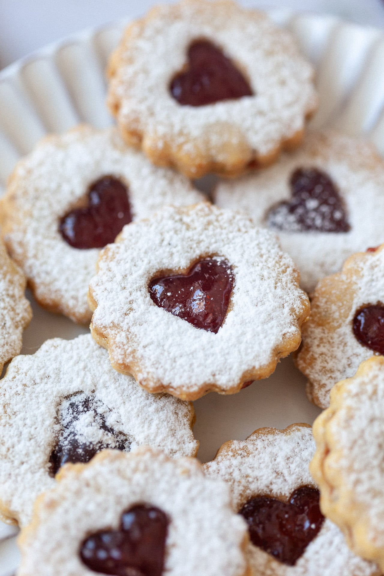 Homemade Pistachio Linzer Cookies