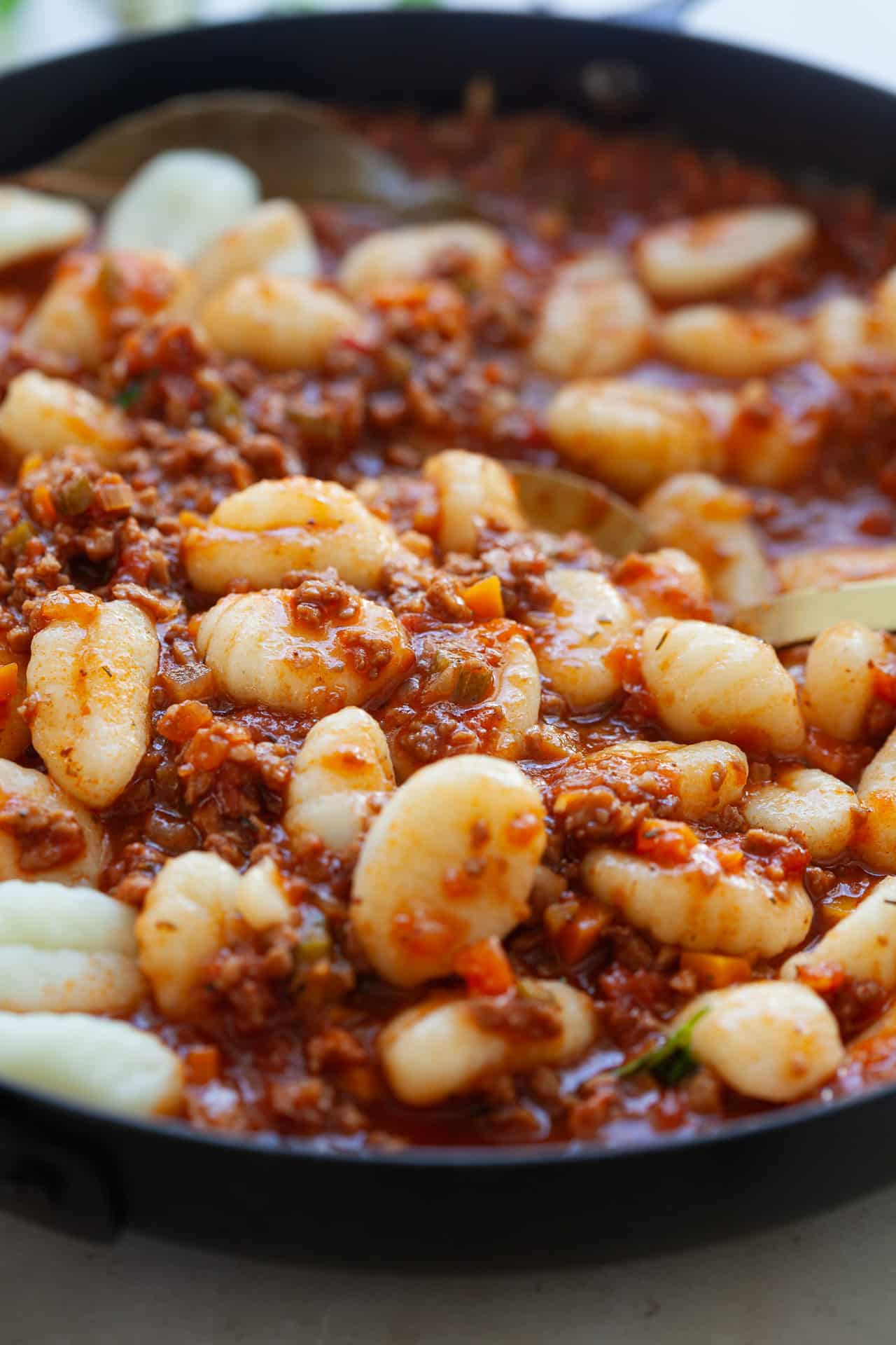 Vegan Bolognese Sauce and Gnocchi
