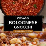Vegan Bolognese Sauce and Gnocchi