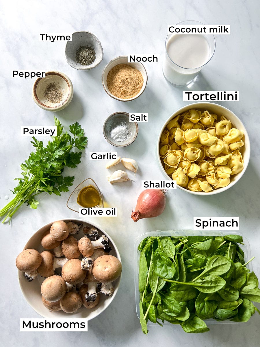 Mushroom Tortellini Ingredients