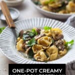 One-Pot Creamy Mushroom Tortellini Recipe