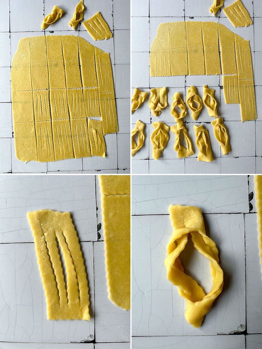 How to shape Angels Wings Pastry - Krhki flancati