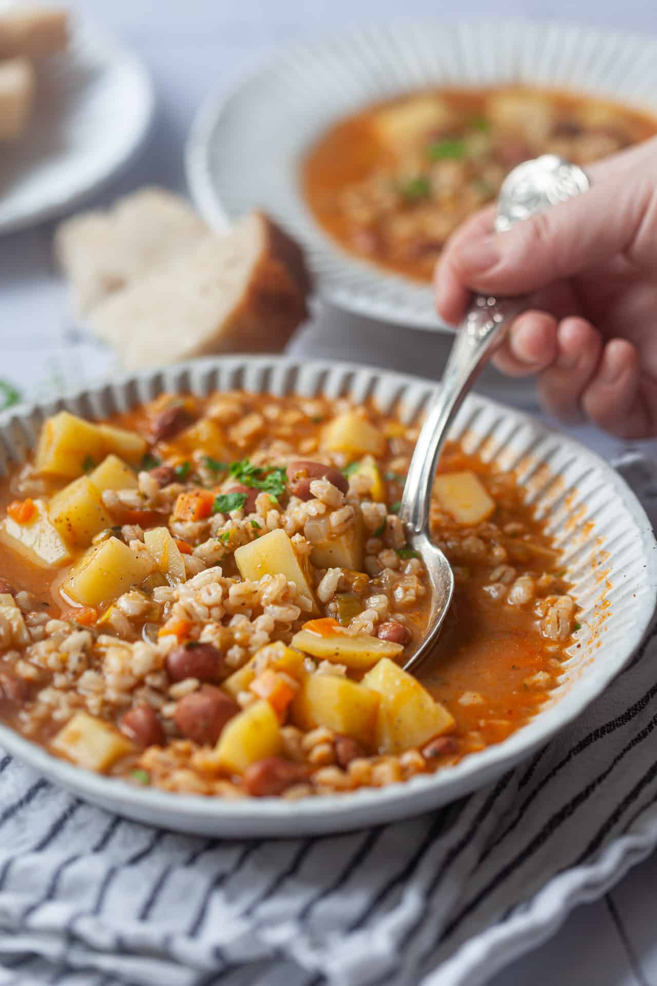 Vegan One-Pot Barley Stew
