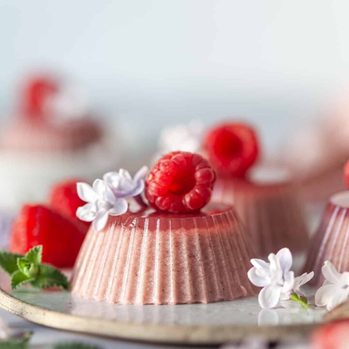 Vegan Raspberry Panna Cotta Recipe