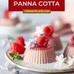 Vegan Raspberry Panna Cotta Recipe