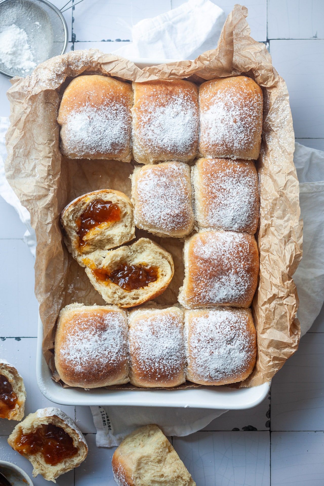 Vegan Jam Filled Buns