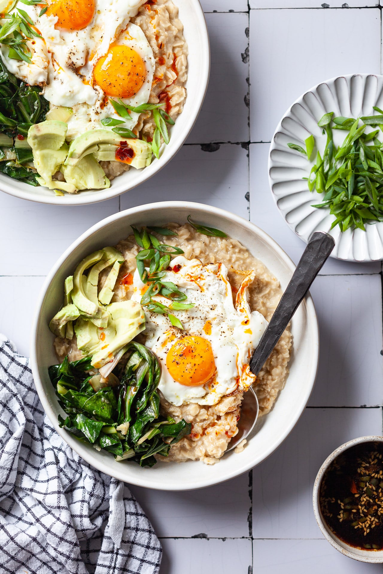Savory Oatmeal with Eggs