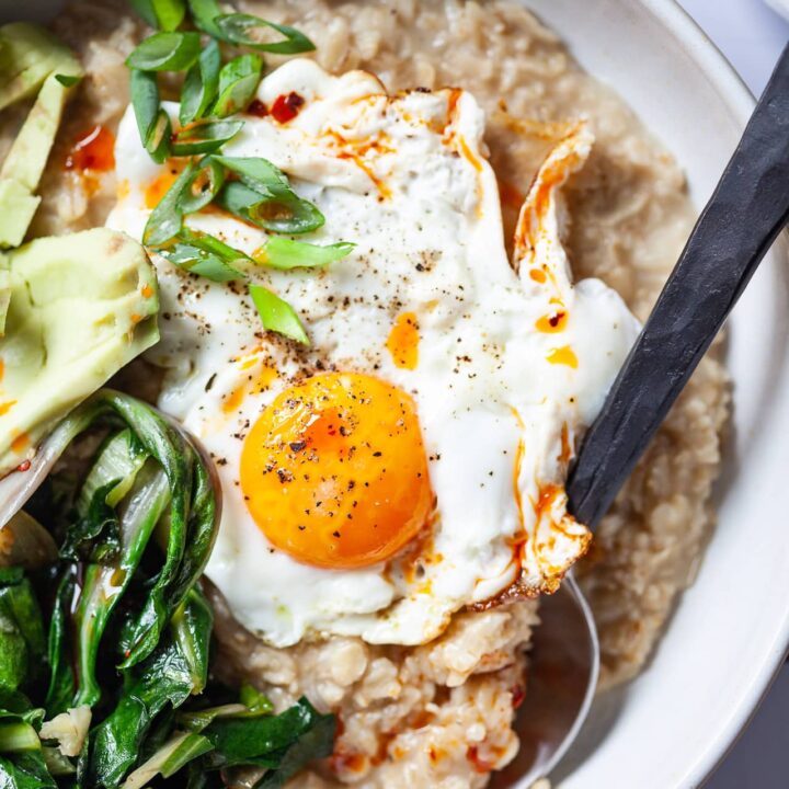 Savory Oatmeal with Eggs