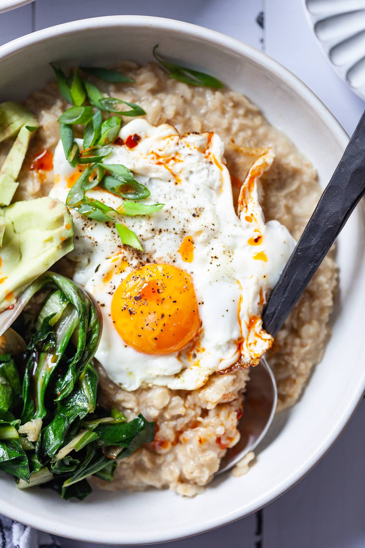 Savory Oatmeal with Eggs