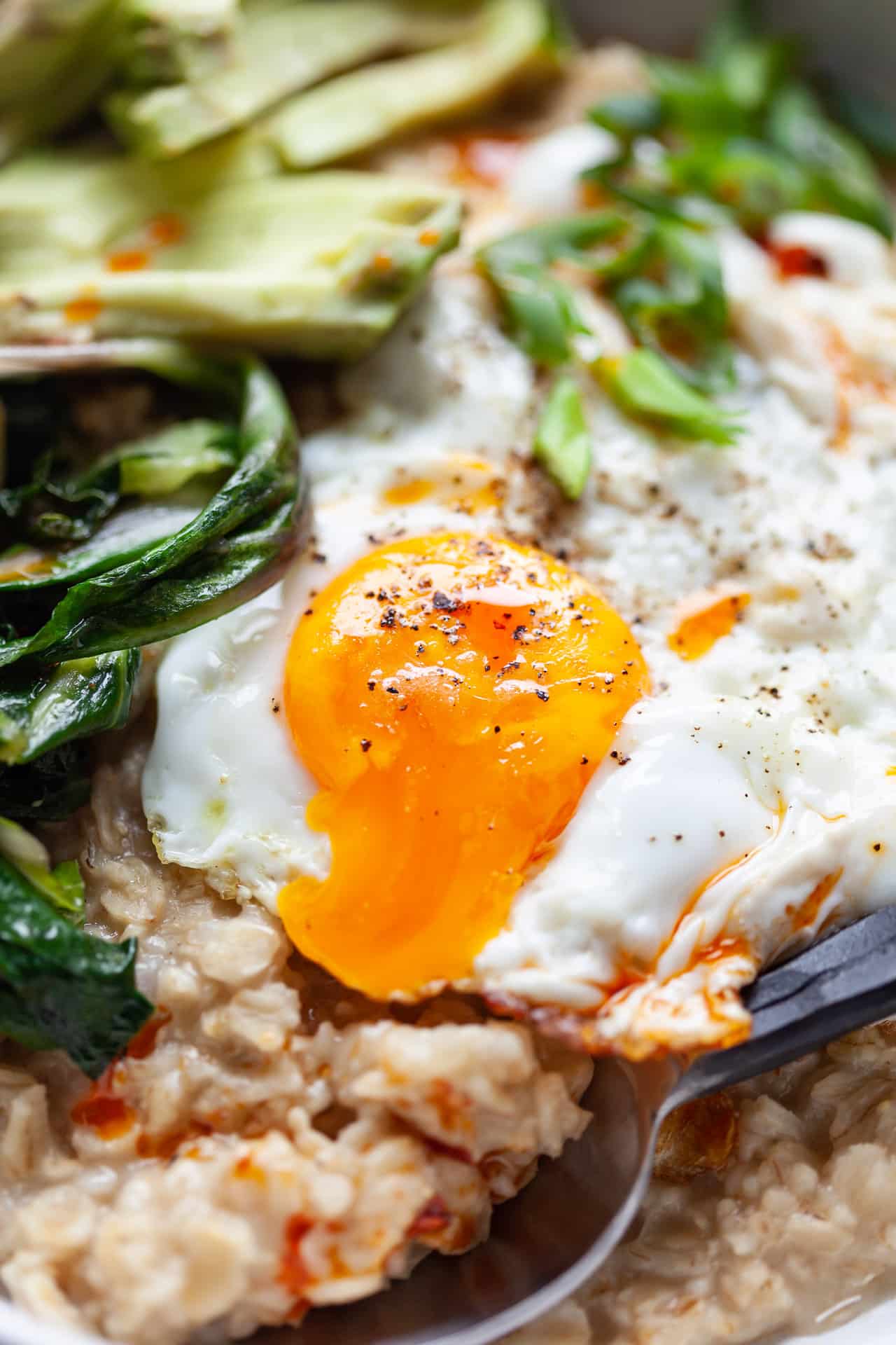 Savory Oatmeal with Eggs
