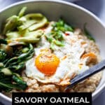 Savory Oatmeal with Eggs