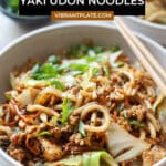 Vegan Yaki Udon Noodles