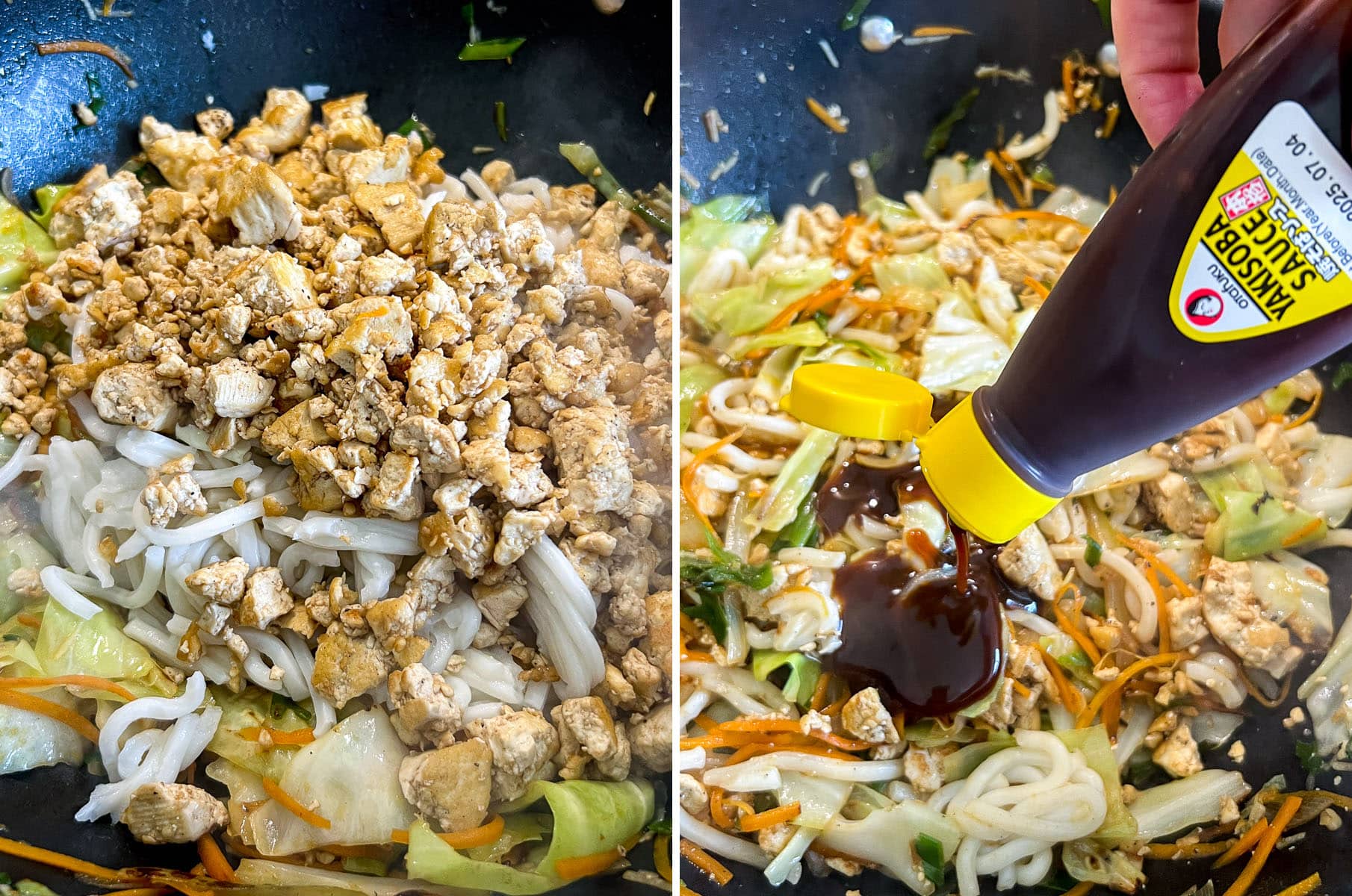 How to make Vegan Yaki Udon Noodles