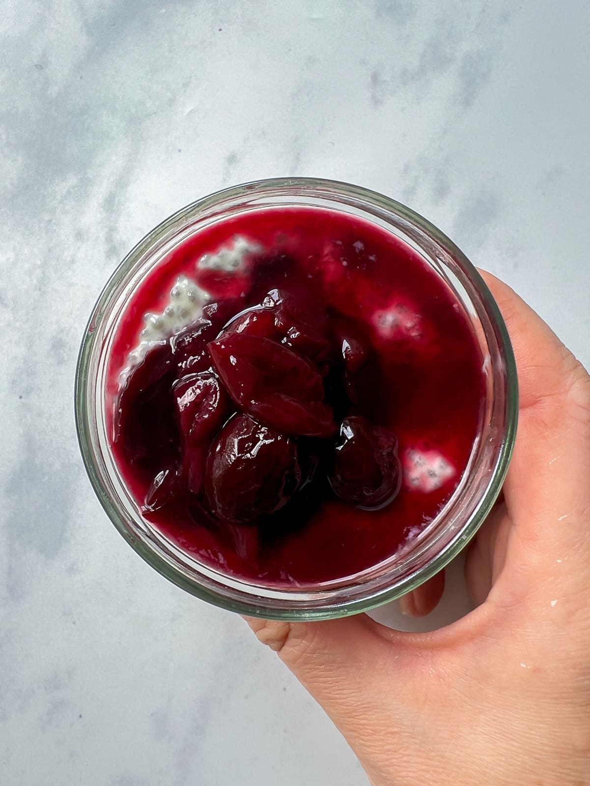 How to make Chia Pudding with Cherry Compote