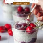 Chia Pudding with Cherry Compote