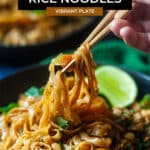Vegan Stir-Fried Rice Noodles with Tofu