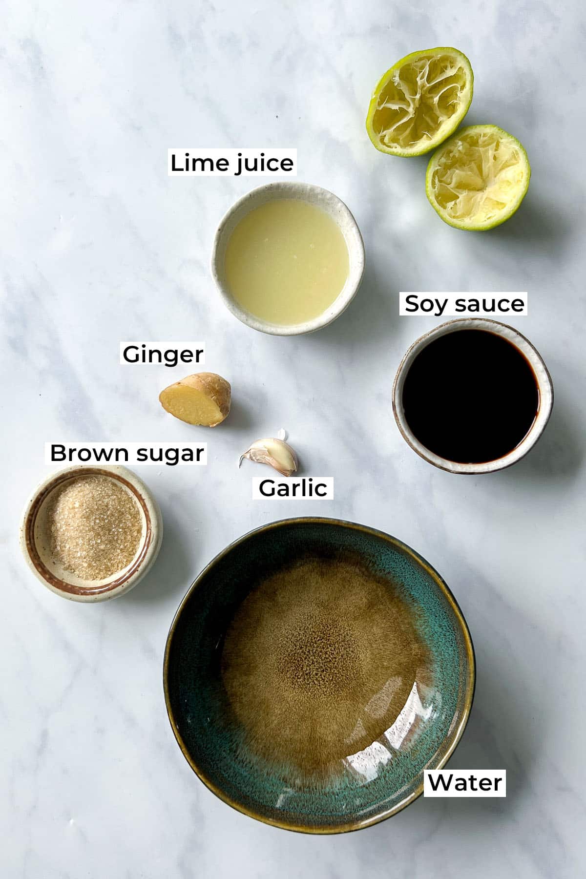 Vegan Stir-Fried Rice Noodles sauce Ingredients