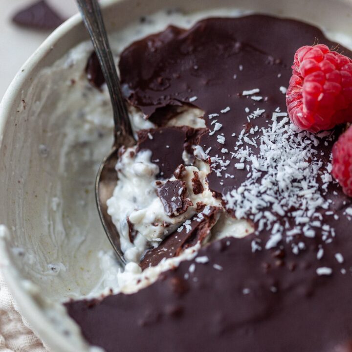 Vegan Coconut Chia Semifreddo