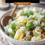Creamy Potato Salad with Pickles & Eggs