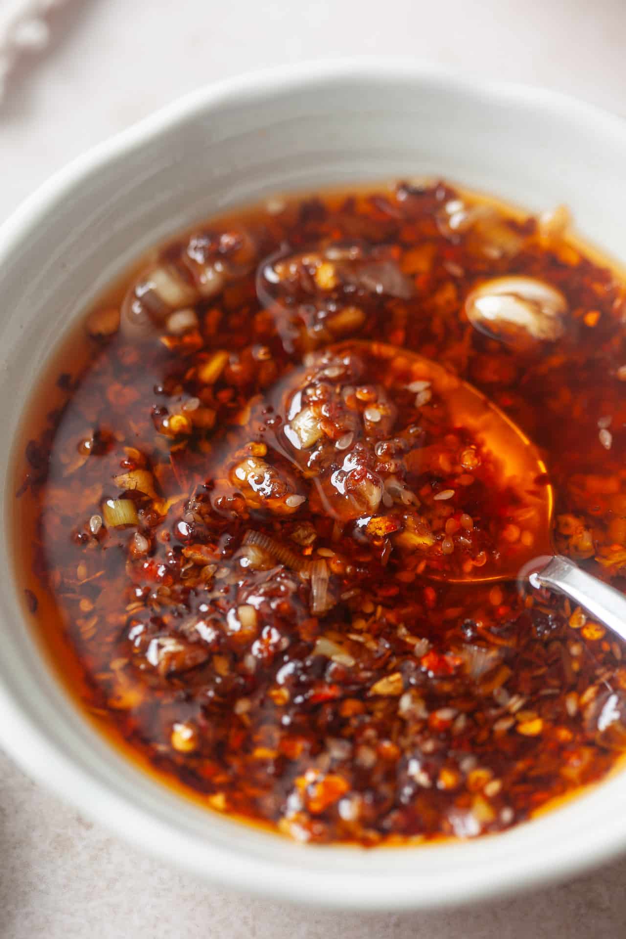 Homemade Garlic Chili Oil