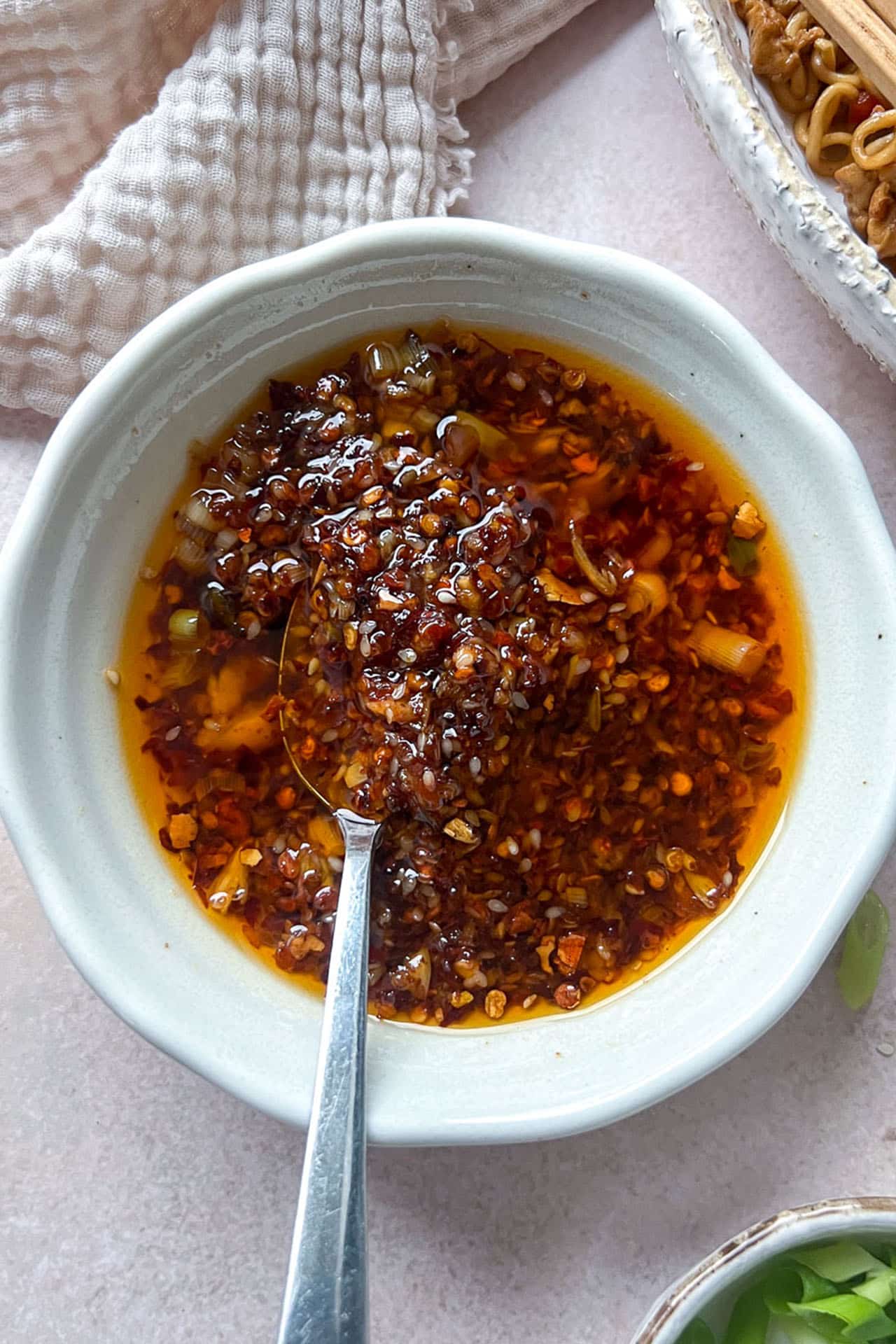 Homemade Garlic Chili Oil