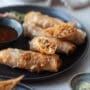 Vegan Spring Rolls with Mixed Salad