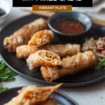 Vegan Spring Rolls with Mixed Salad