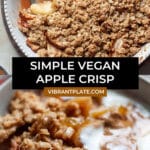 Simple Vegan Apple Crisp
