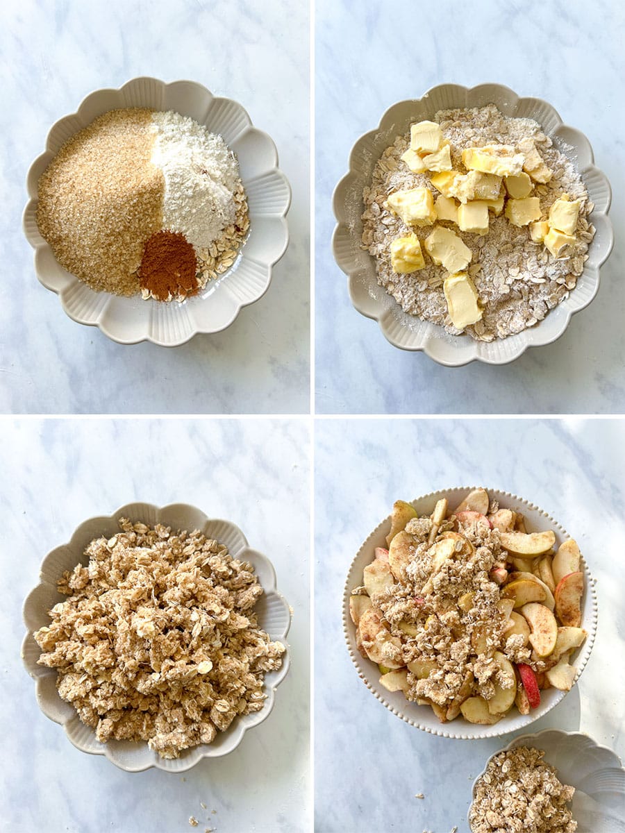 How to make Simple Vegan Apple Crisp