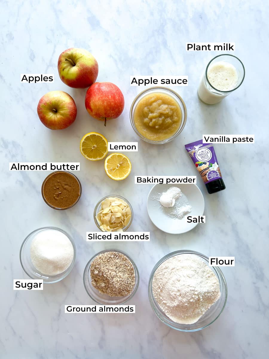 Vegan French Apple Cake Ingredients
