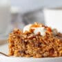 Dairy-Free Carrot Cake Baked Oats