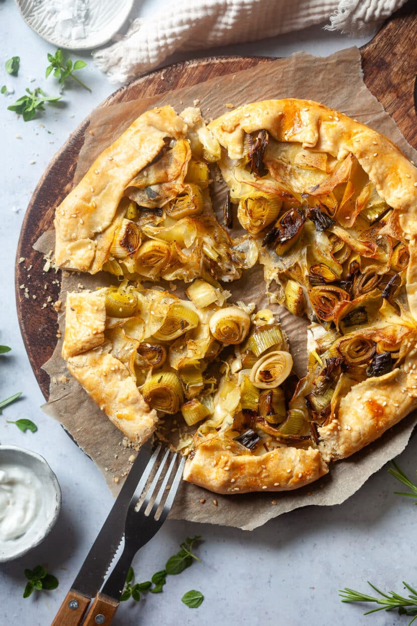 Vegan Leek and Potato Galette