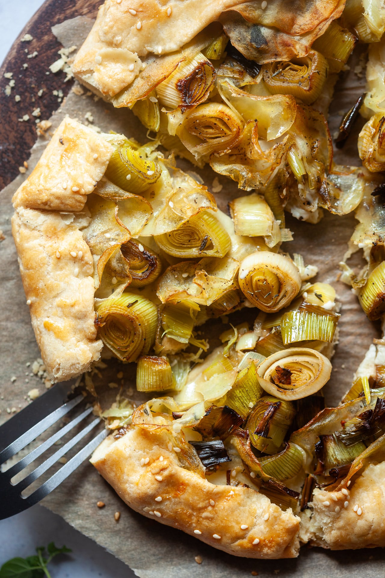 Vegan Leek and Potato Galette
